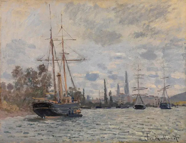 Seinen i Rouen - Claude Monet