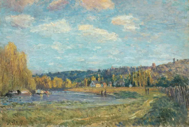 Seinen ved Saint-Cloud - Alfred Sisley
