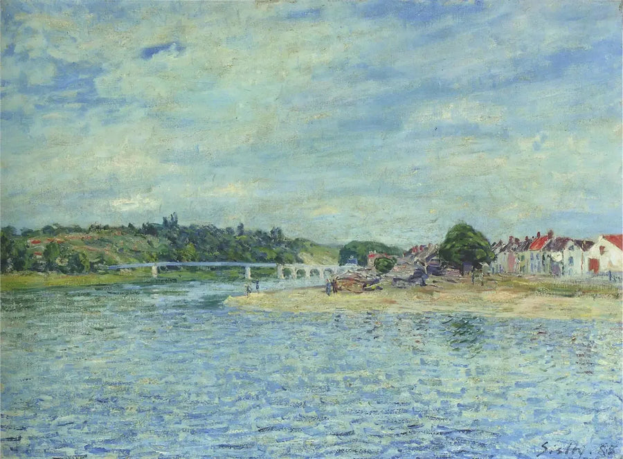 Seinen ved Saint-Mammès - Alfred Sisley