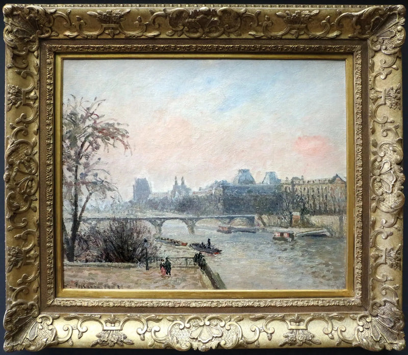 Seinen og Louvre - Camille Pissarro