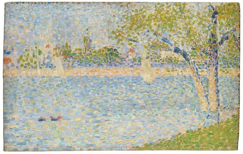 Seinen set fra La Grande Jatte - Georges Seurat
