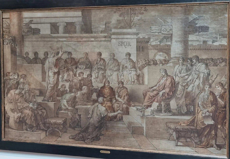 La sætning af Ligarius - Charles Meynier