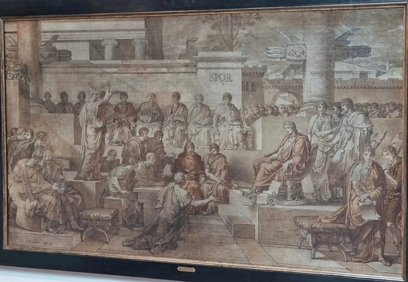 La sætning af Ligarius - Charles Meynier