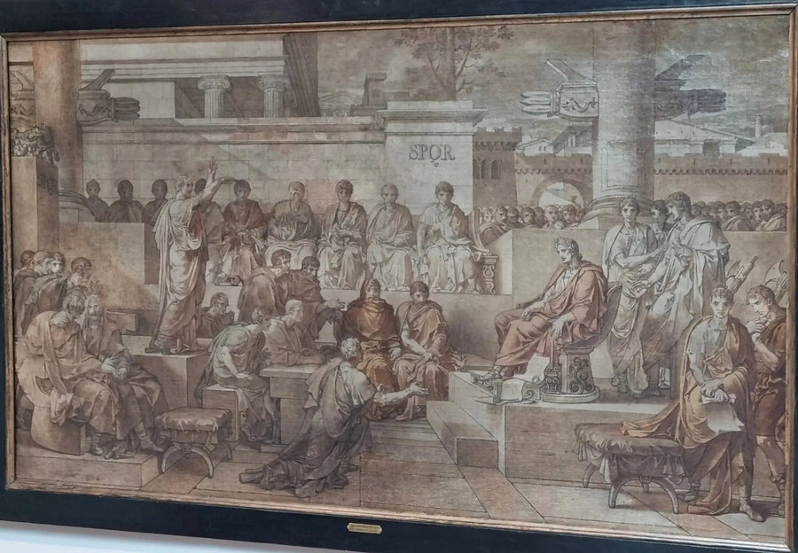 La sætning af Ligarius - Charles Meynier