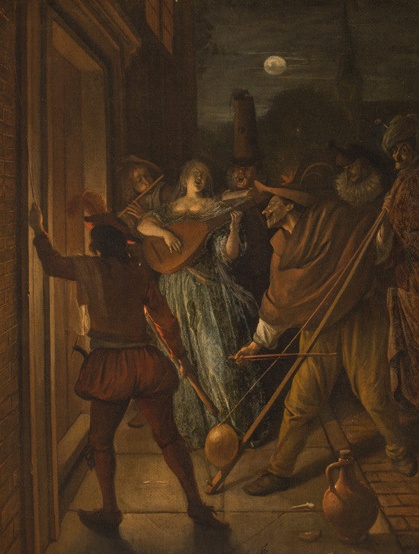 La Sérénade - Jan Steen image 1 reproduction artisanale de tableau