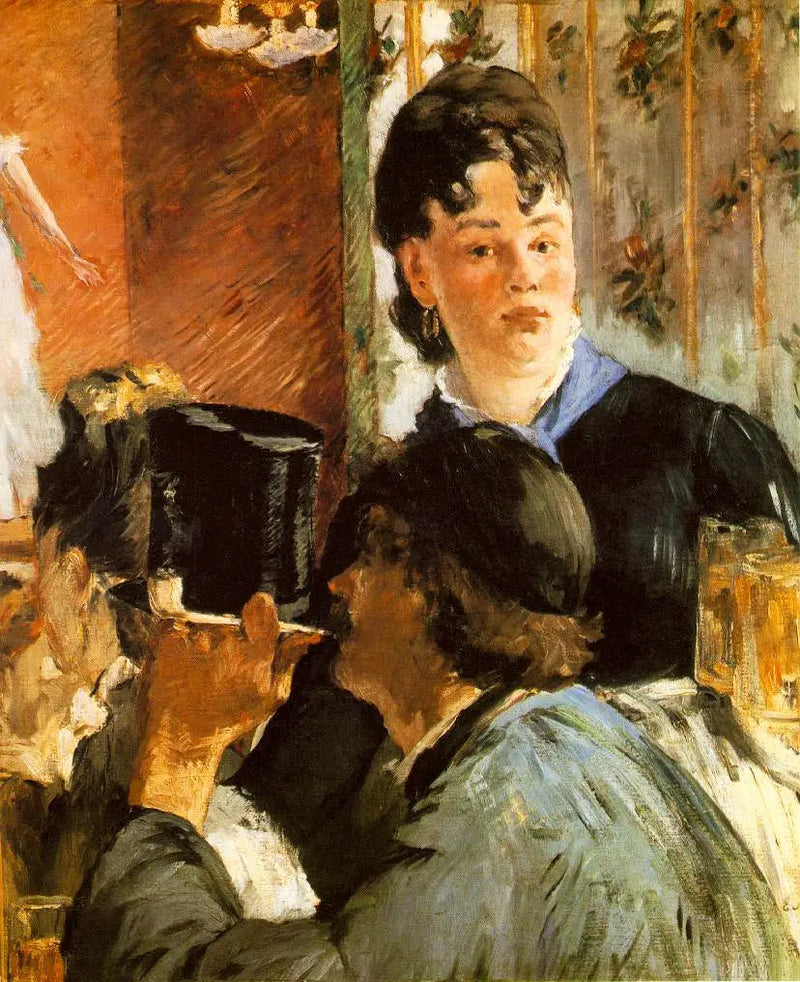 Tjenerinden med ølkrus - Édouard Manet