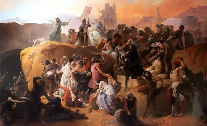 Croisernes tørst i Jerusalem - Francesco Hayez