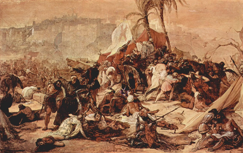 Croisernes tørst i Jerusalem - Francesco Hayez