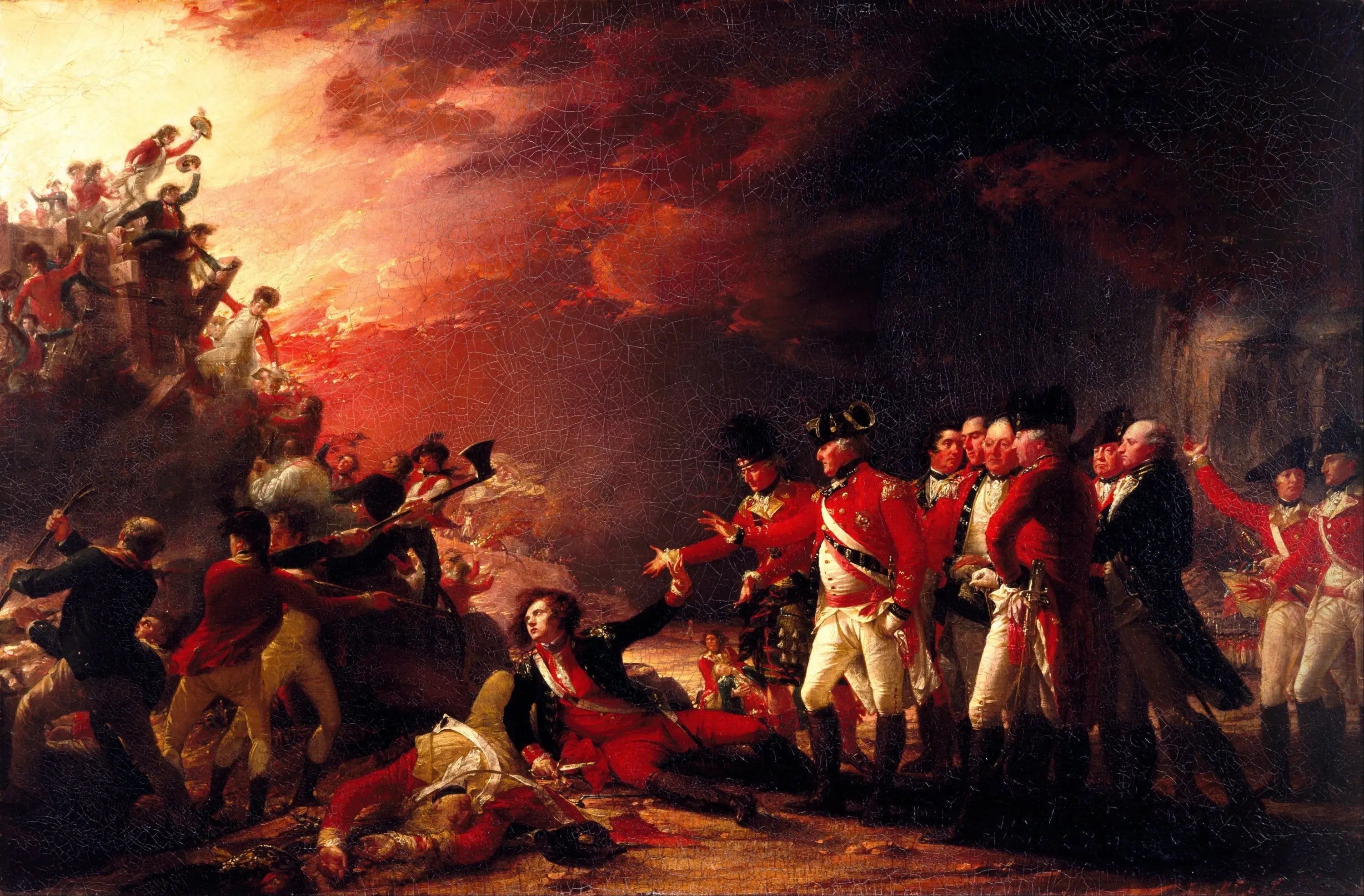 La sortie de la garnison de Gibraltar - John Trumbull image 1 copie de tableau peinte à la main