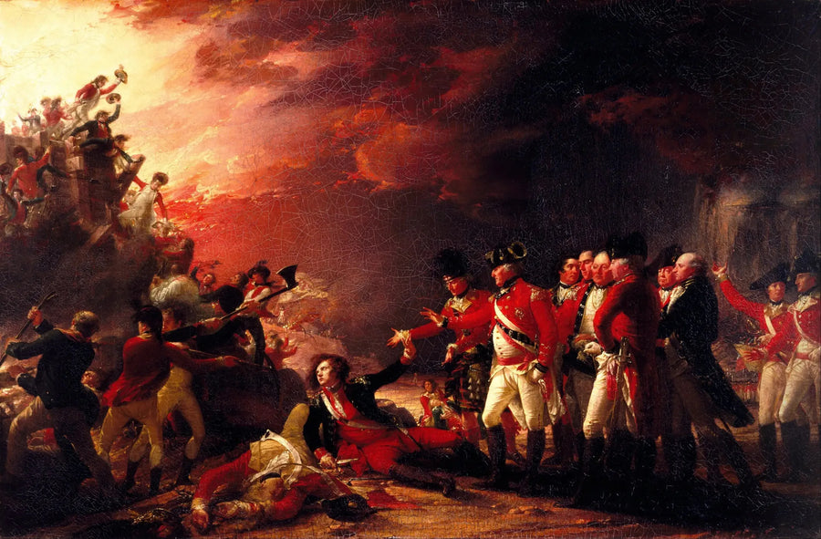 Gibraltar garnisonens udgang - John Trumbull