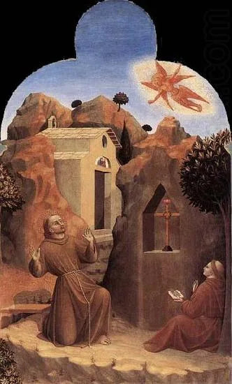 Stigmatiseringen af Saint François - Stefano di Giovanni (Sassetta)