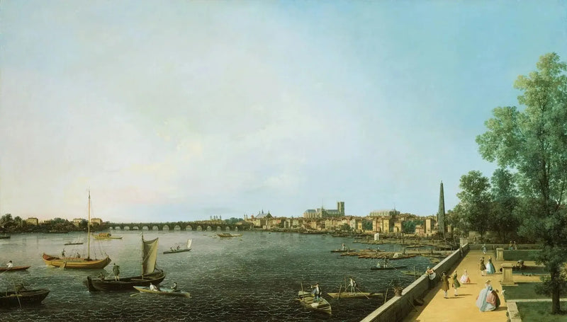 The Tamise af Somerset House Terrace mod Westminster - Canaletto