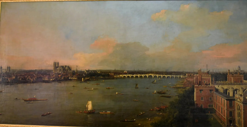The Thames mod Westminster fra Lambeth - Canaletto