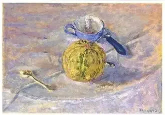 Den blå kop - Pierre Bonnard