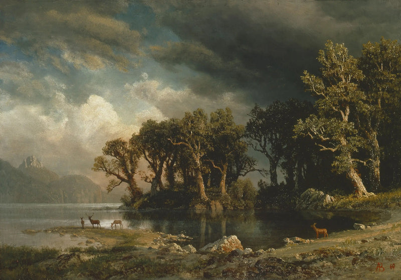 Den kommende storm - Albert Bierstadt