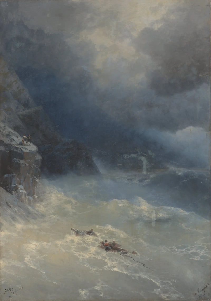 Stormen ved Kap Aya - Ivan Aïvazovski