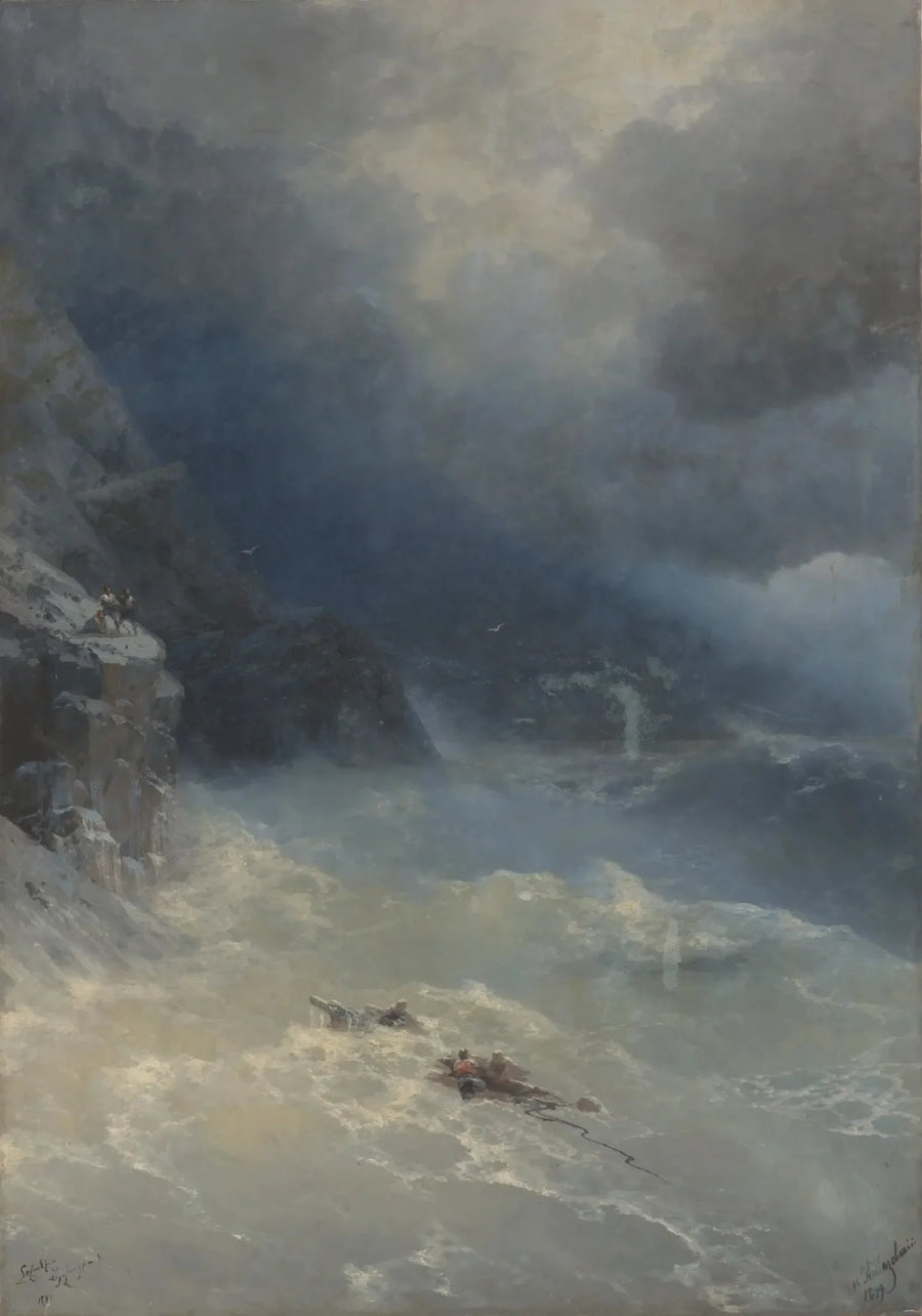 Stormen ved Kap Aya - Ivan Aïvazovski