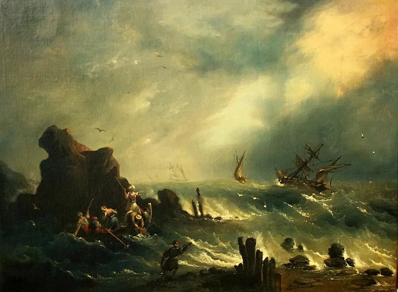 Stormen ved den tyrkiske kyst - Ivan Aïvazovski