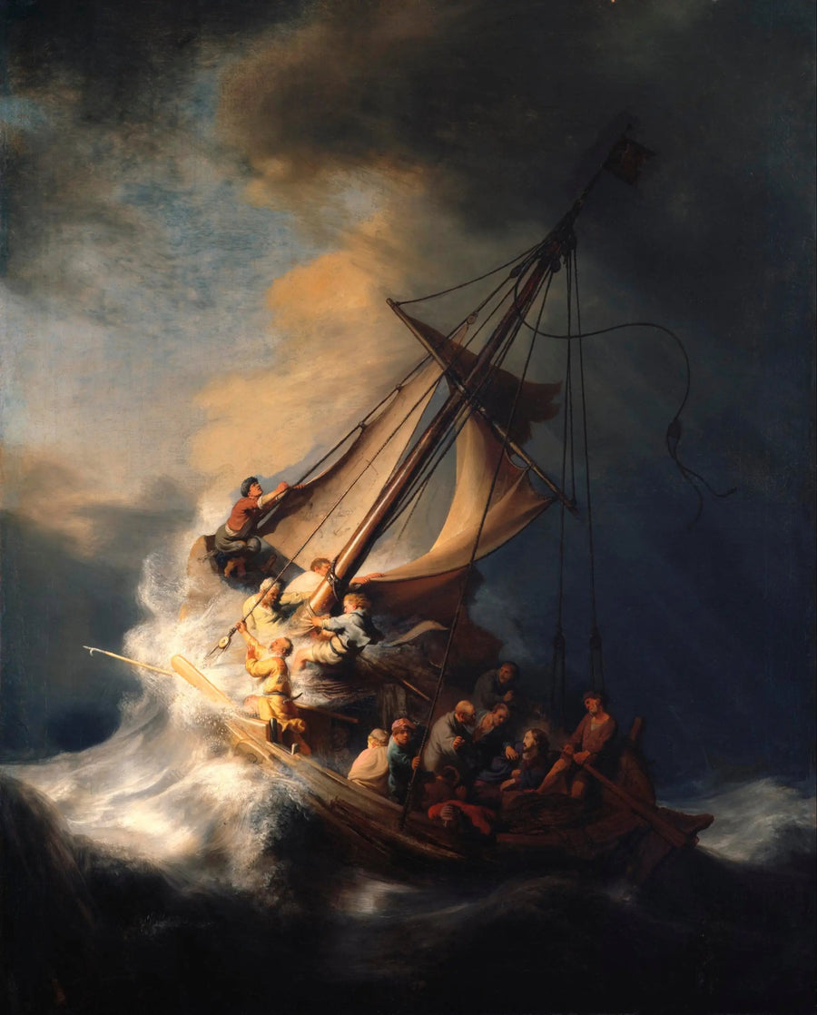 Stormen på Genesaret Sø - Rembrandt
