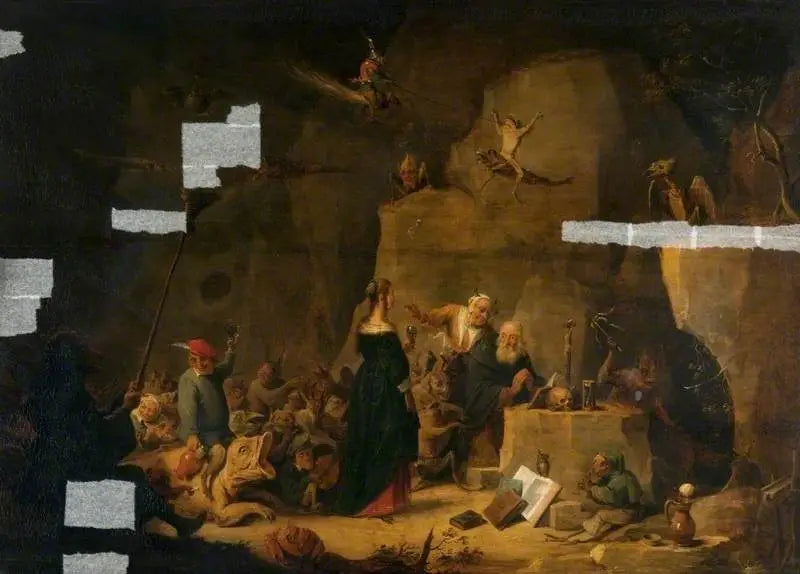 Fristelsen for San Antoine - David Teniers den Yngre