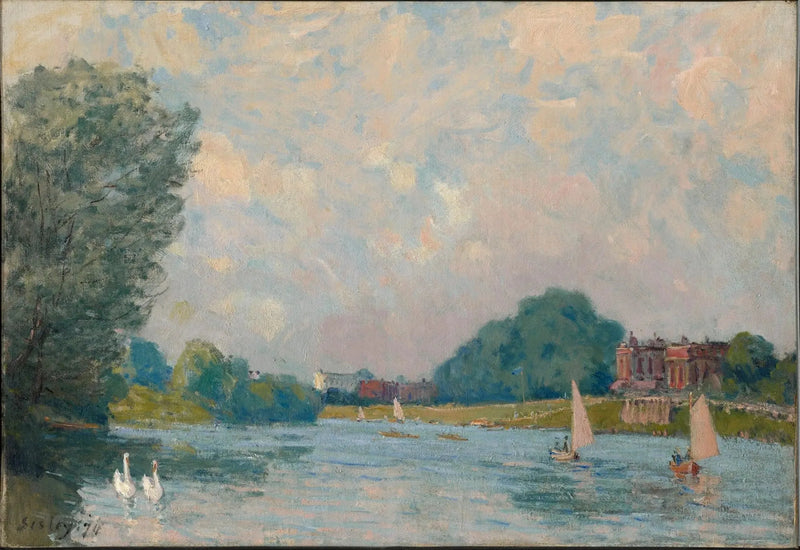 Terrassen i Saint-Germain, forår - Alfred Sisley