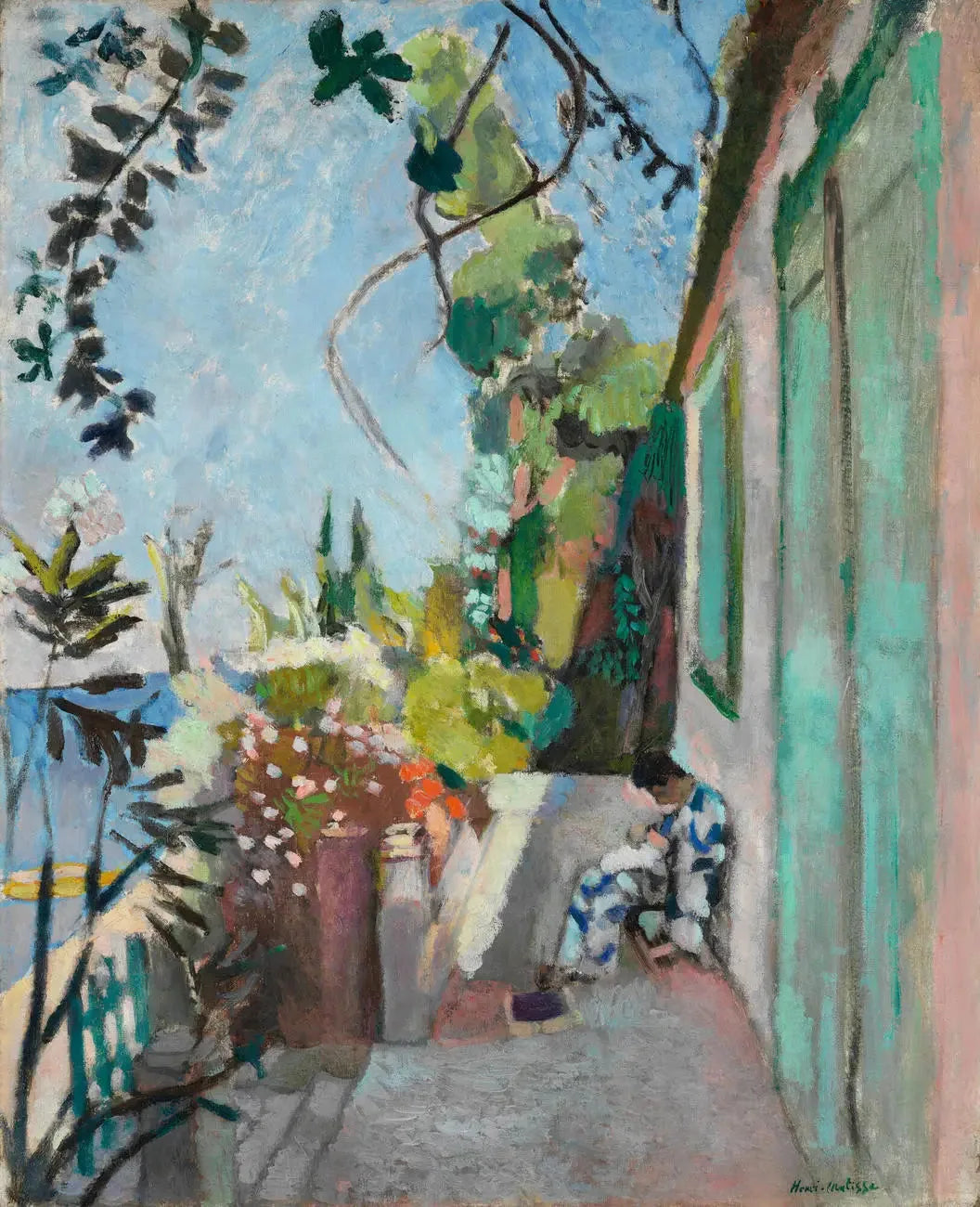 La Terrasse, Saint-Tropez - Henri Matisse image 1 reproduction réalisée par Alpha Reproduction
