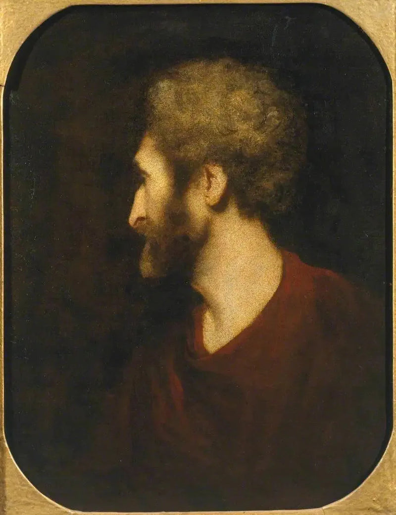En mands hoved - Joshua Reynolds