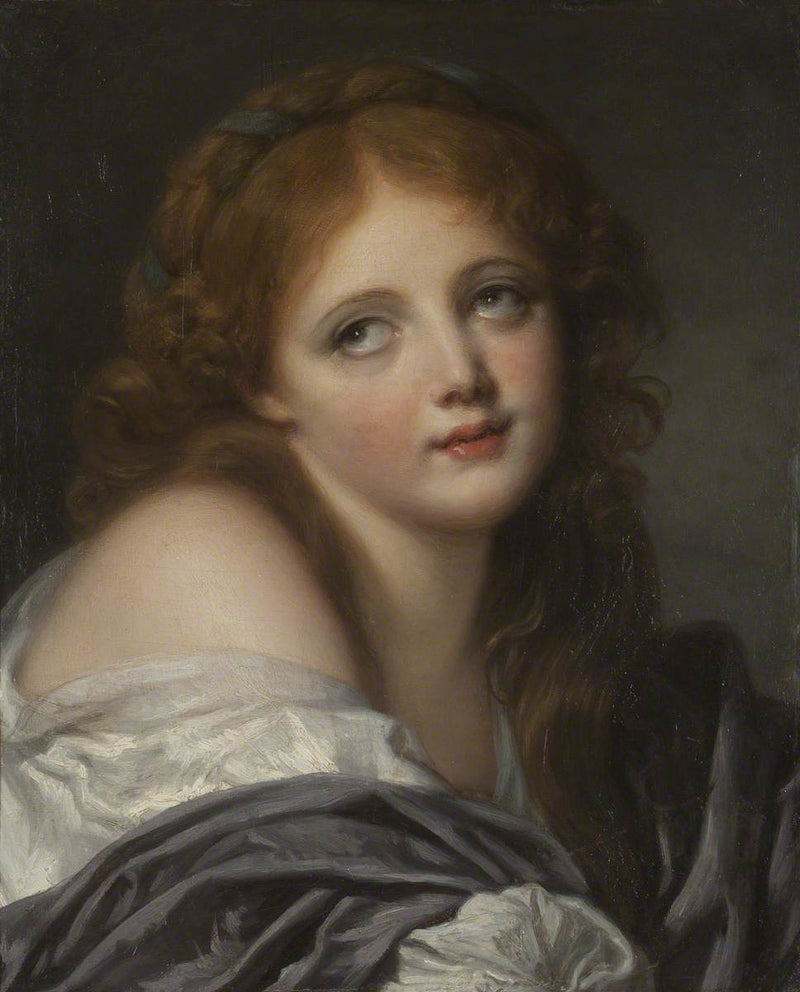 En piges hoved - Jean-Baptiste Greuze