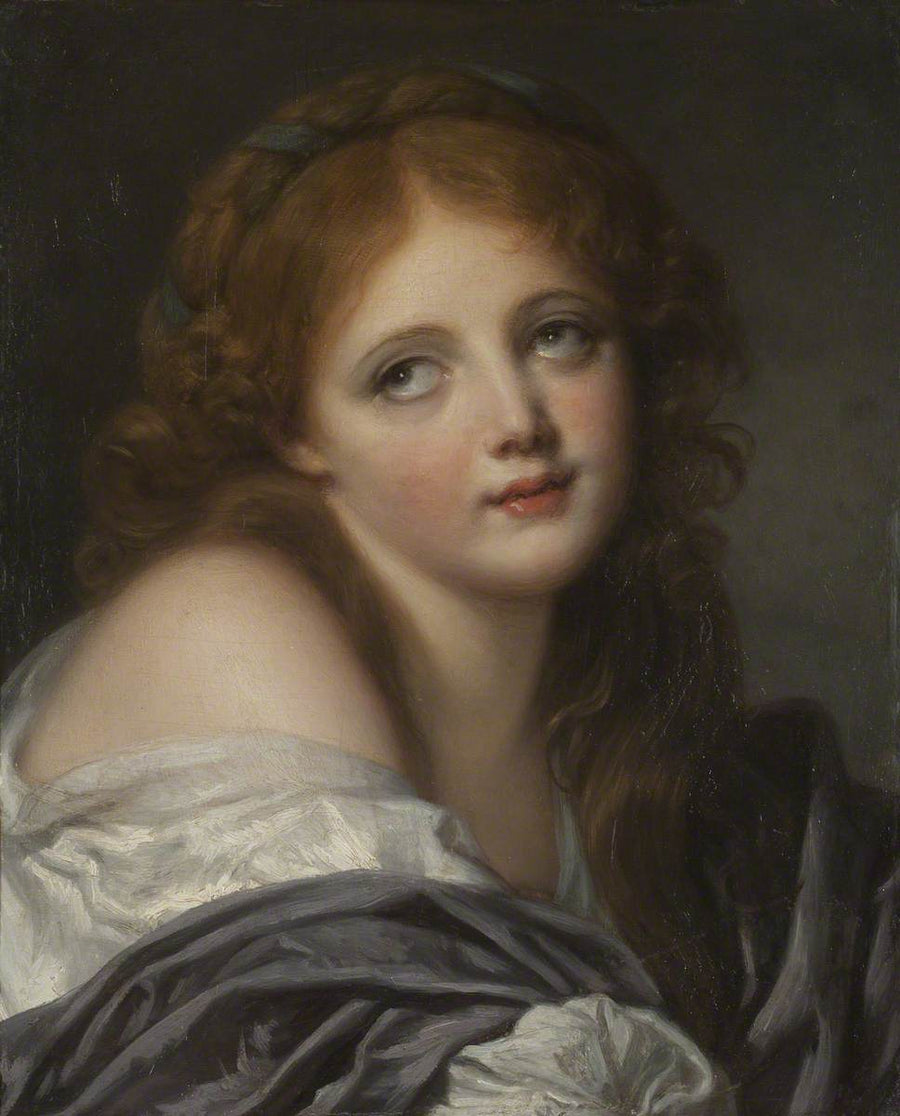 En piges hoved - Jean-Baptiste Greuze