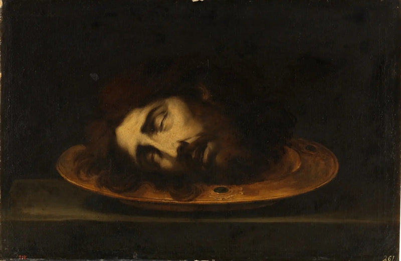 Hovedet af Sankt Johannes Døberen - Bartolomé Esteban Murillo