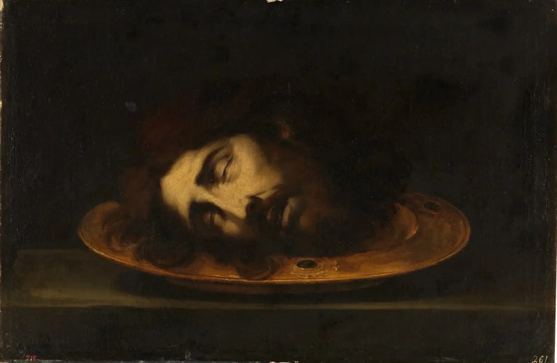 Hovedet af Sankt Johannes Døberen - Bartolomé Esteban Murillo