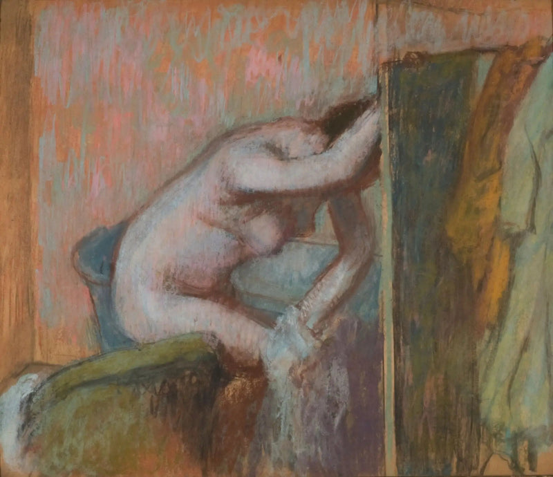 Badet efter toiletten - Edgar Degas