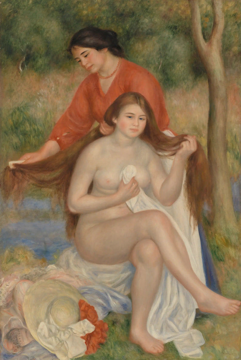 Badende kvindes toilet - Pierre-Auguste Renoir