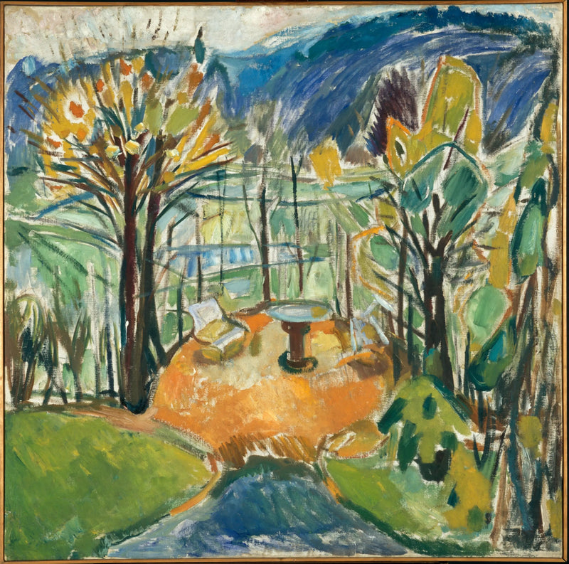 Pavillonen i slutningen af efteråret - Edvard Munch