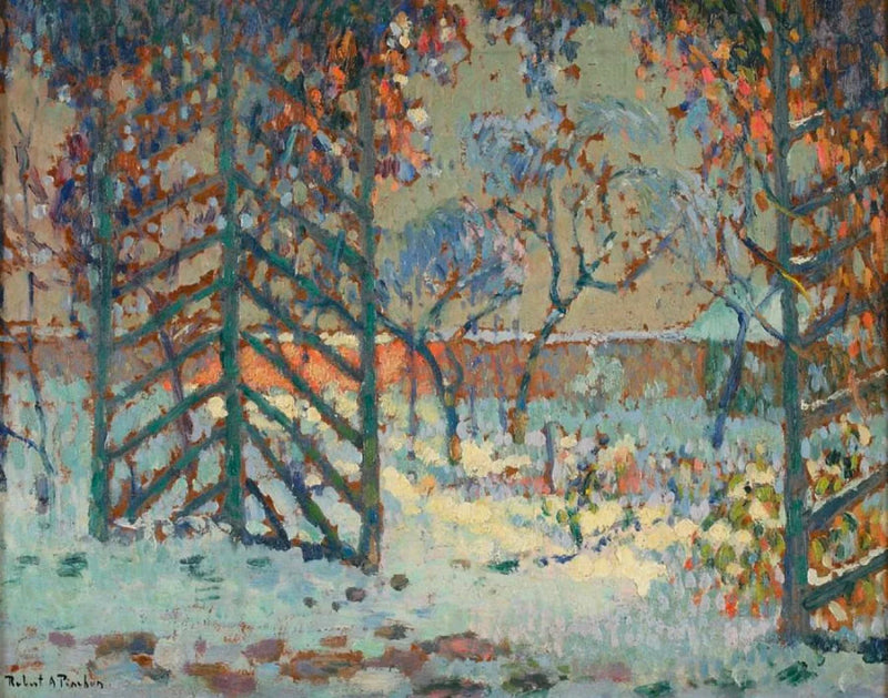 Teltet under sneen - Robert Antoine Pinchon