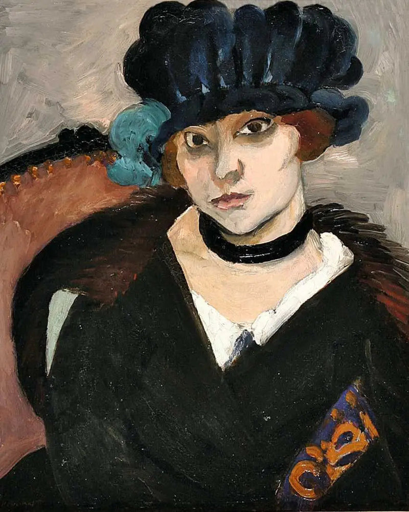 Den sorte fløjlshat - Henri Matisse