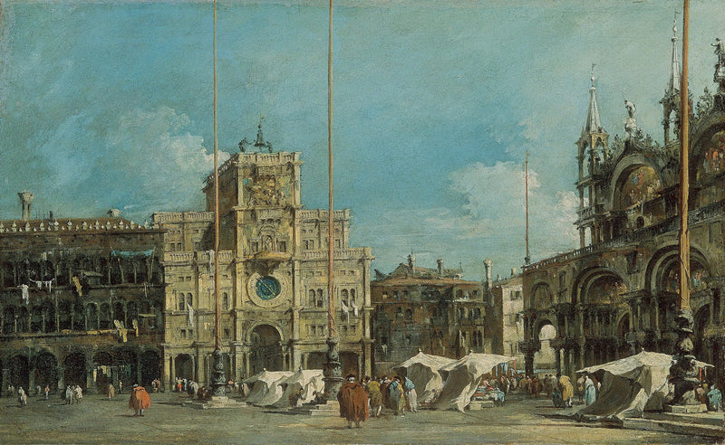 Uretårnet på Markuspladsen - Francesco Guardi