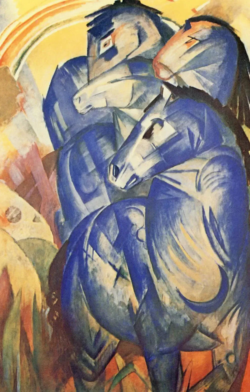 Den blå hestetårn - Franz Marc
