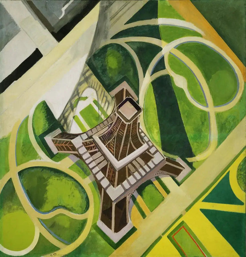 Eiffeltårnet og Champ-de-Mars-haverne - Robert Delaunay