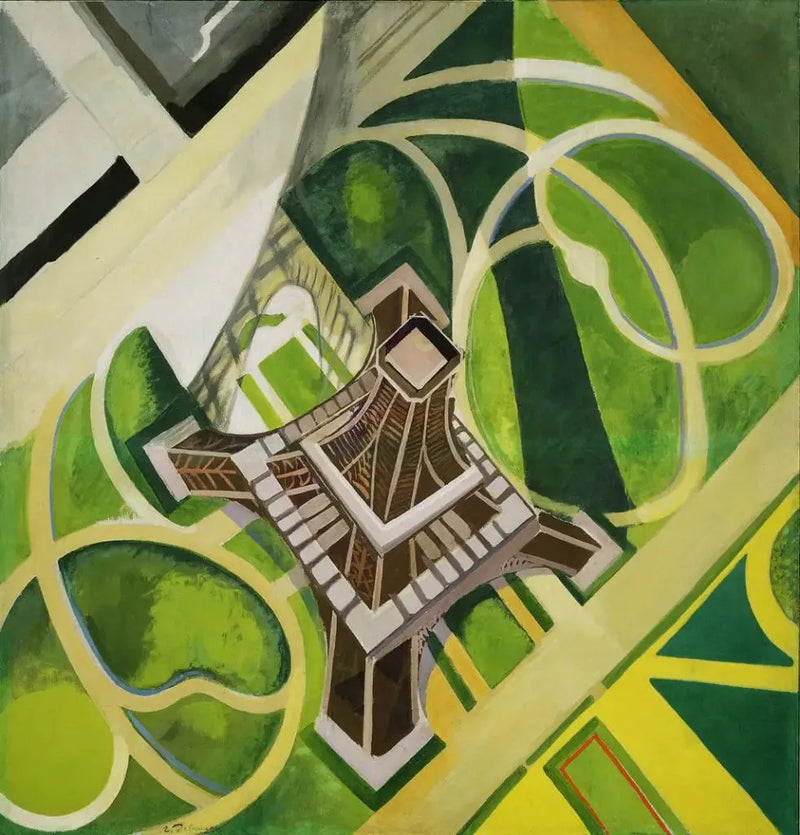 Eiffeltårnet og Champ-de-Mars-haverne - Robert Delaunay
