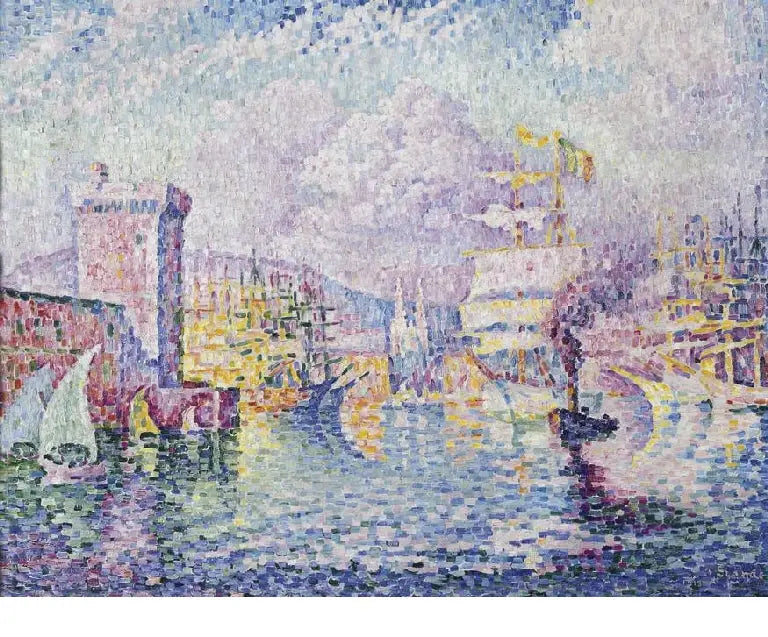 Den lyserøde tårn. Marseille - Paul Signac