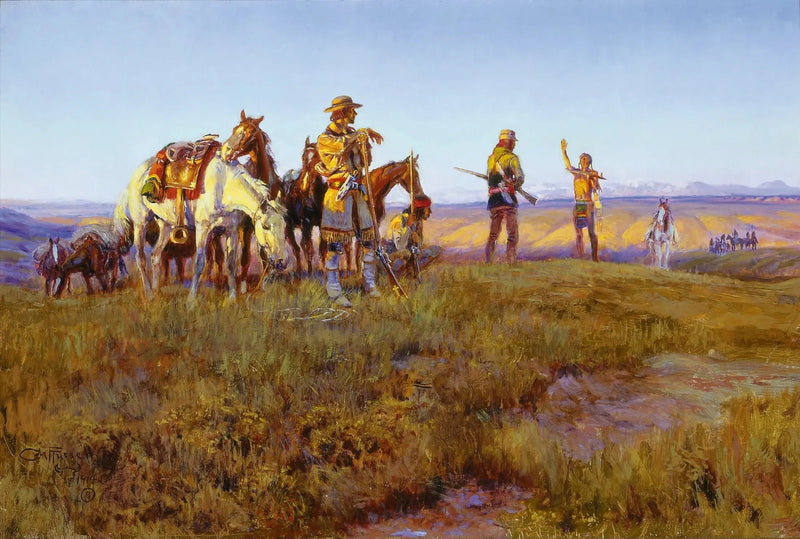 La Trêve af Wildman – Le Calumet de la Paix - Charles Marion Russell