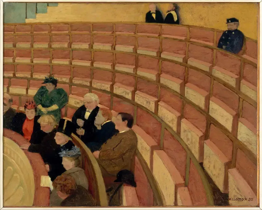 Den tredje galleri i Châtelet-teatret - Félix Vallotton