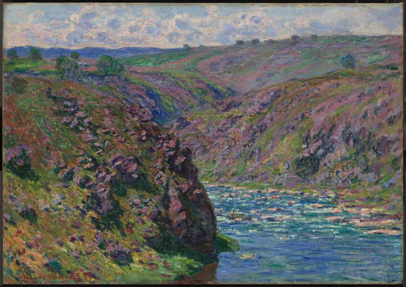 Dalen ved Creuse (sollyseffekt) - Claude Monet