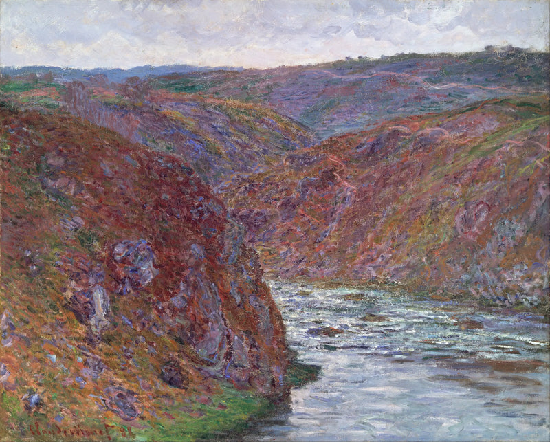 Dalen ved Creuse (grå dag) - Claude Monet