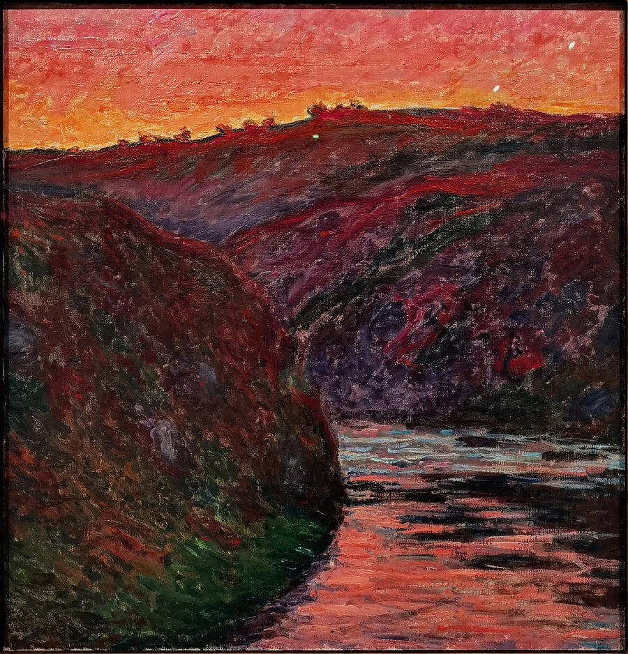 Creuse-dalen, solnedgang - Claude Monet