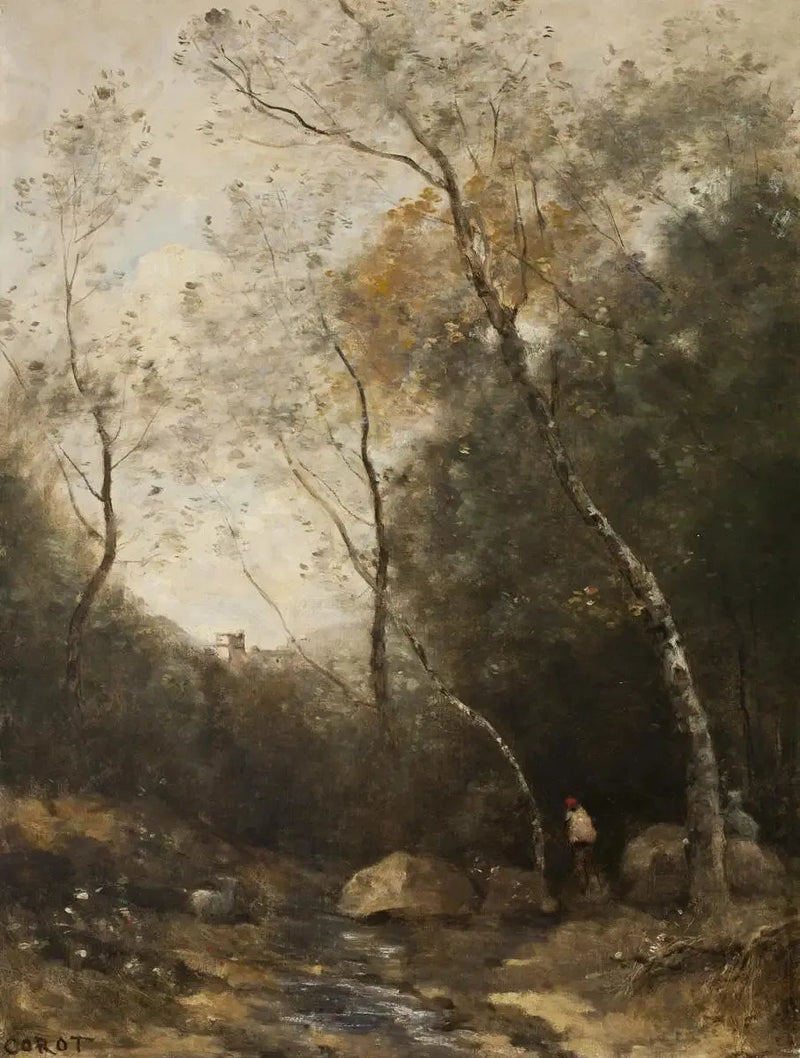 Den lykkelige dal - Jean-Baptiste Camille Corot