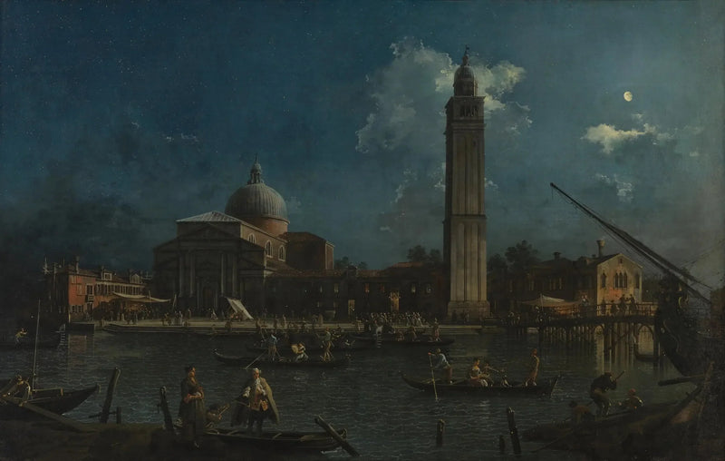 Den nattelige aftenstemning ved San Pietro di Castello - Canaletto