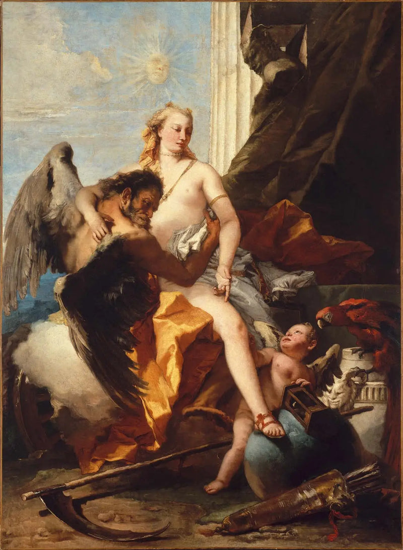 Sandheden afsløret af tiden - Giovanni Battista Tiepolo