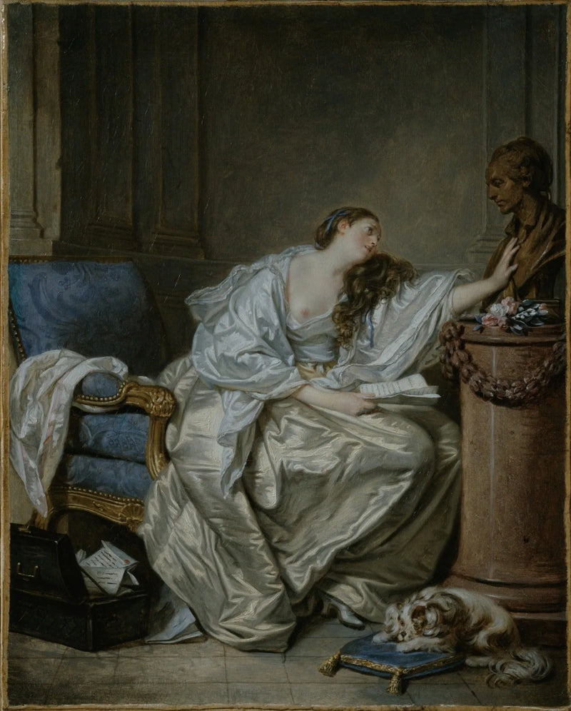 Den Ufortrøstelige Enke - Jean-Baptiste Greuze